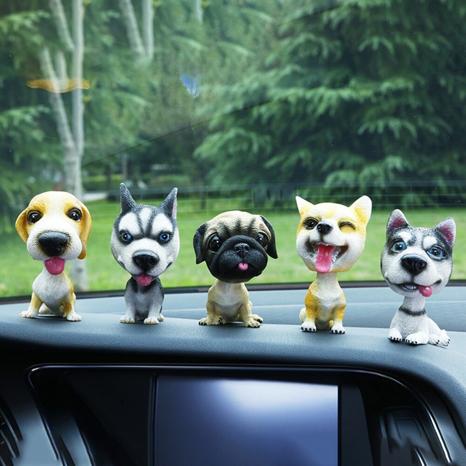 Car Ornaments Dashboard Dog Dog Bobblehead Cartoon Ornaments eBay
