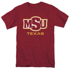 Midwestern State University Adult T-Shirt Primary Logo Logo, Garnet, S-3XL