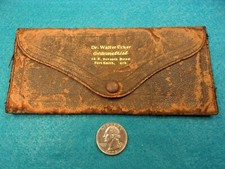  0 of 165, EXTREMELY OLD VTG ANTIQUE LEATHER EYEGLASSES COVER/CASE, FT SMITH ARK