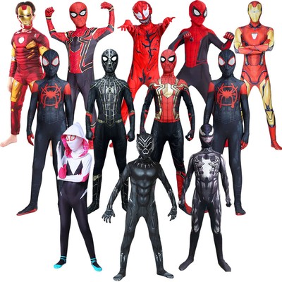 Kinder Marvel Spider-man Kostüm Cosplay Jumpsuit Spielanzug Overall Spiderman