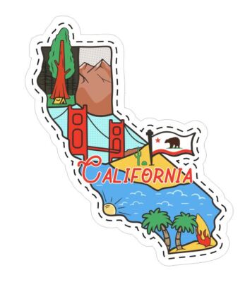 California Sticker Stickers A366