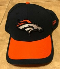 Denver Broncos New Era 39thirty Hat Cap Fitted L XL Blue Orange NICE