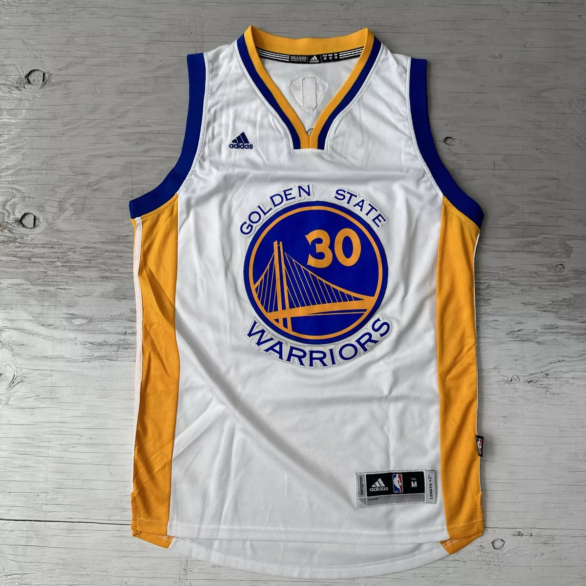 Adidas ￼Steph Curry ￼Golden State Warriors NBA finals Swingman Jersey Sz  medium