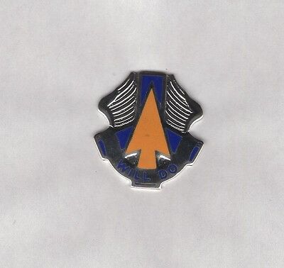US Army 185th Aviation Battalion crest DUI c/b clutchback badge G-23 