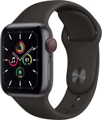 Apple Watch SE 40mm GPS + Cellular with Sport Band Gold/Gray/Silver - Pristine