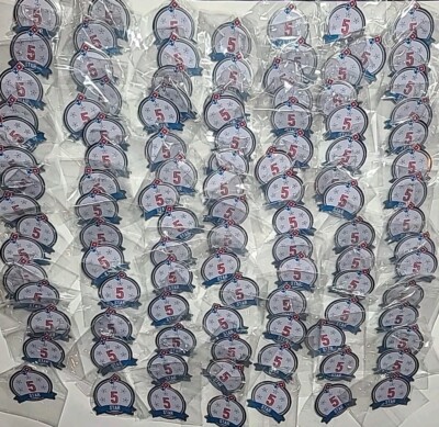 Domino's Pizza 5 FIVE STAR Hat Pins Dominos New Lot of 100
