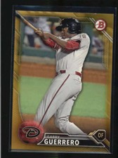 GABBY GUERRERO 2016 BOWMAN PROSPECTS GOLD BORDER #30/50 AH2216