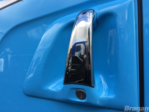 Door Handle Covers To Fit Scania 4 R P G 6 -Series Chrome Centre 2 Piece Pair - Picture 1 of 1