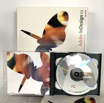 Adobe InDesign CS Upgrade For Mac Original Box W/ Disc Serial # Pre-owned As Is