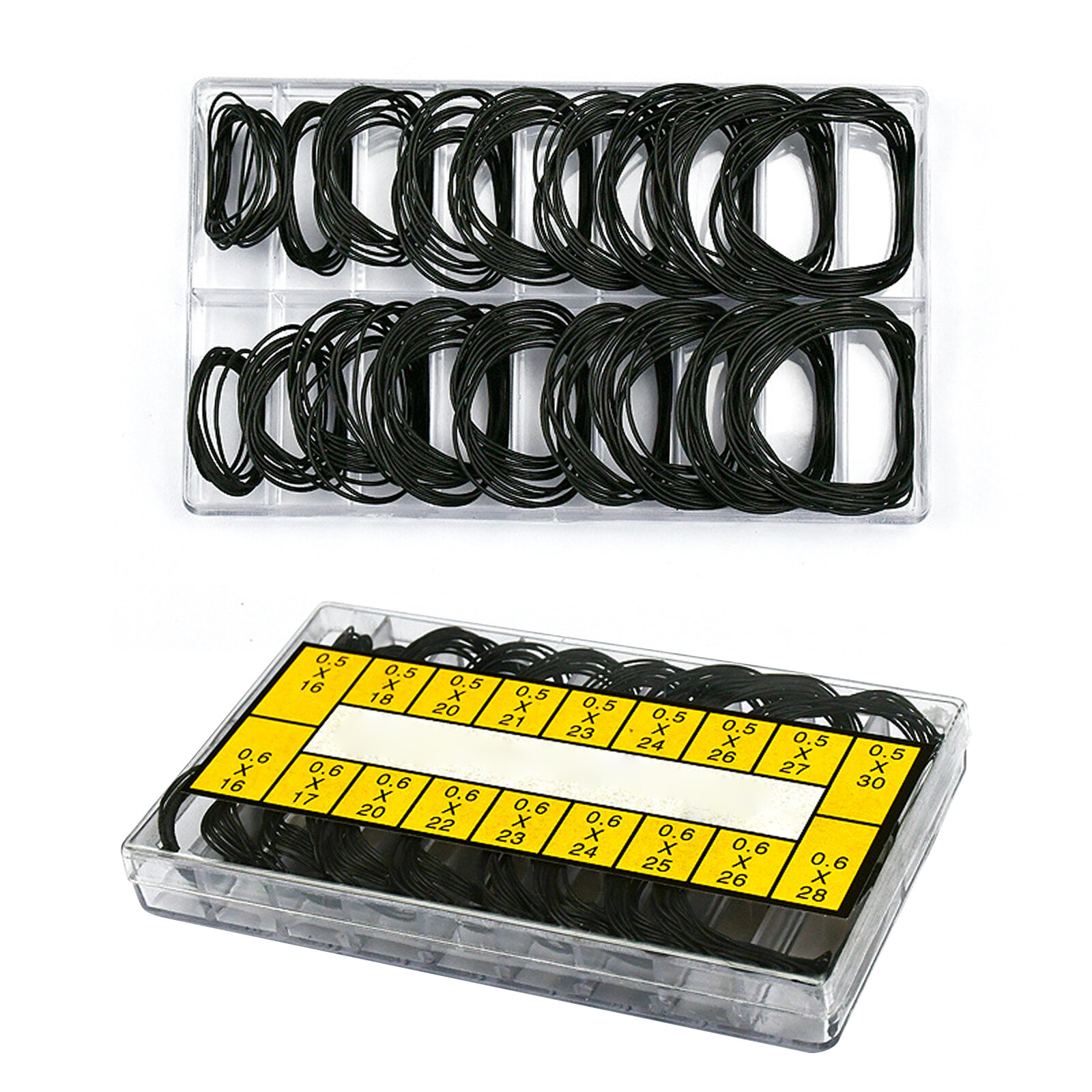 Waterproof Watch Back Case Gasket Seal Washers Repair Tool Rubber O Rings Kit-image