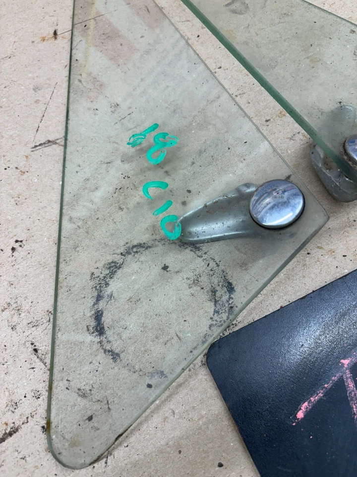 1967 1972 1971 C10 C20 C30 K10 Chevrolet diestro puerta izquierda ventilación ala ventana cristal conjunto p Foto 2 de 4