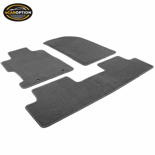 Fits 0611 Honda Civic Floor Mats Carpet Front & Rear Gray 3PC Nylon