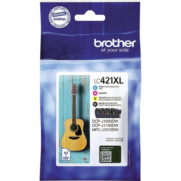 Brother® LC421XLVAL Original Brother Tintenpatrone Multipack Bk,C,M,Y (LC-421XLV-image