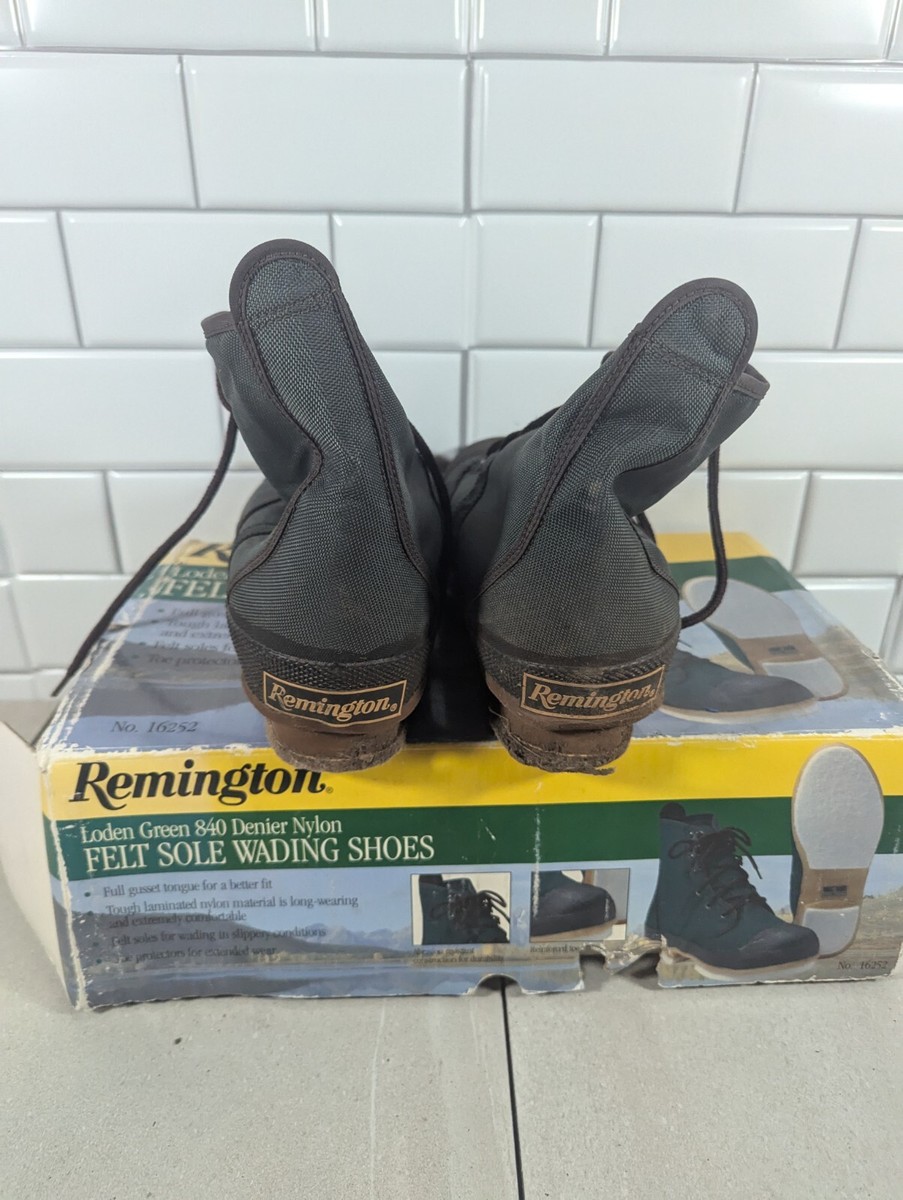 Remington 840 Denier Nylon Lace-up Boots Felt Bottom Steel Shank Wader Remington | Shoes | Remington Mens Lug Sole Wading Shoes  main image 4