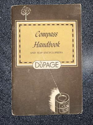 Compass Handbook And Map Encyclopedia. 1945 DuPage Plastics Co. Signed Letter. 