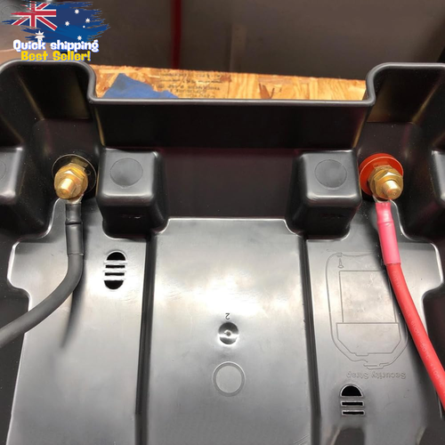 Copper Battery Terminal Stud Connector M10 Remote Binding Post Block Red Black - Picture 2 of 12