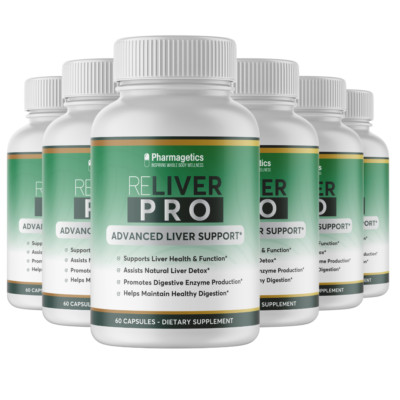 ReLiver Pro- Advanced Liver Support- 6 Bottles 360 Capsules