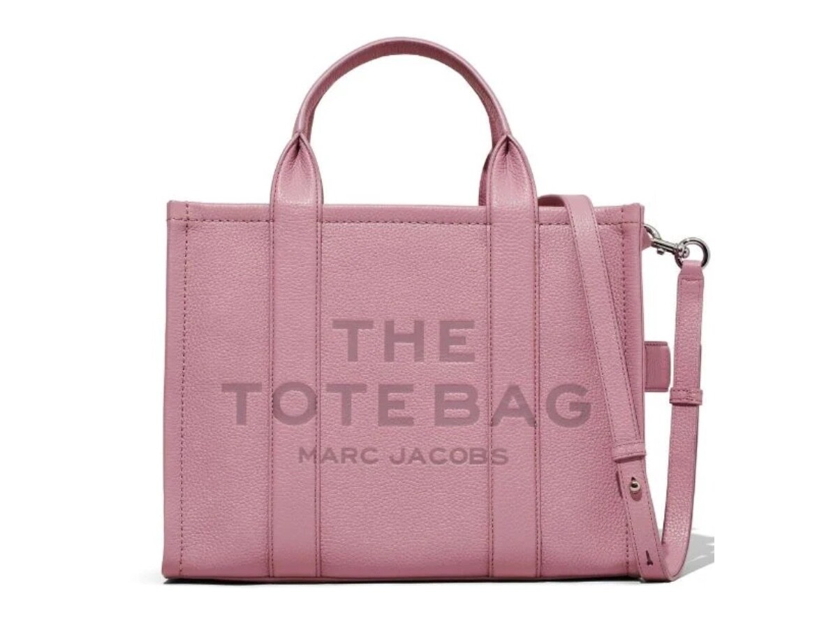 Marc Jacobs THE LEATHER SMALL TOTE BAG - Blush PINK ( Origin