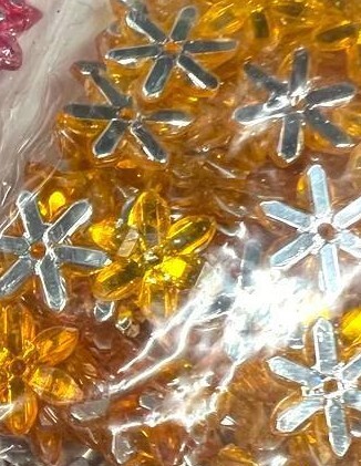80 / 100 /150 x 20mm 10mm Rhinestones Flower Flat Back Acrylic Gems Sewing Beads - Picture 32 of 32