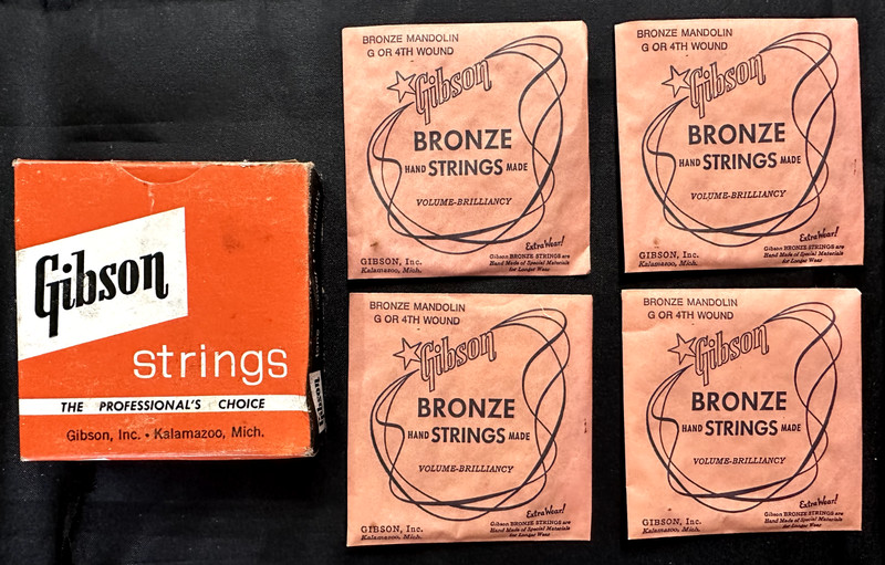 Vintage Gibson Bronze Mandolin and Mandolin Banjo Strings - G or 4th