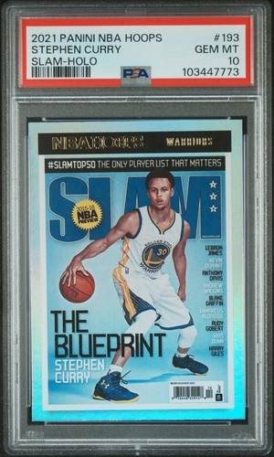 Stephen Curry [Holo] #193 2021 Panini Hoops SLAM card