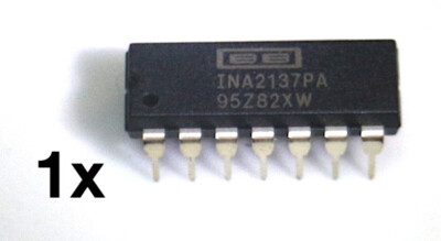 1x INA2137 - High Quality Quad Audio OP-AMP, P-DIP14, Burr Brown [ INA2137PA ]