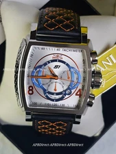 Invicta – S1 Rally – Chronograph - Black Orange Leather - Quartz Mens Watch 