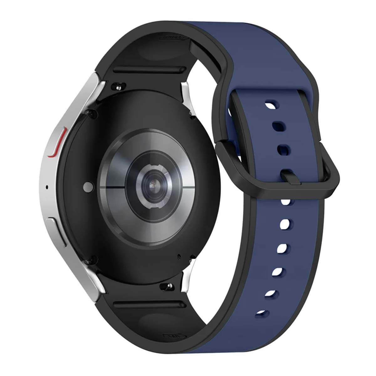 Bracelet sport bicolore bleu marine pour montre connectée G Série 4 et 5 taille S/M