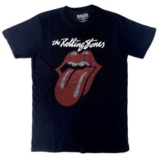 The Rolling Stones Diamante Logo & Tongue Official Mens T-Shirt