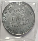 1 Ounce .999 Fine Silver South East Refining Panama City Florida Silver Round