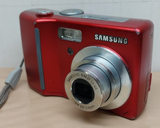 Samsung Digimax S630 6.0MP Digital Camera RED READ Below, For Parts or Repair 