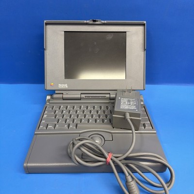 Vintage Apple Macintosh PowerBook 180c M7940 w/ AC Adapter For Parts Repair