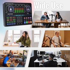 Complete Home Studio Recording Kit Mixer Condenser Microphone for Music Podcast