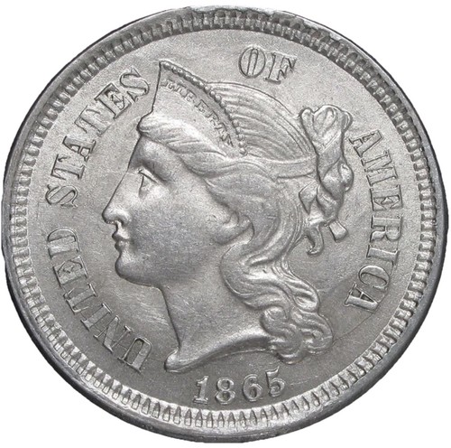 1865 III Cent Nickel UNCIRCULATED BS55