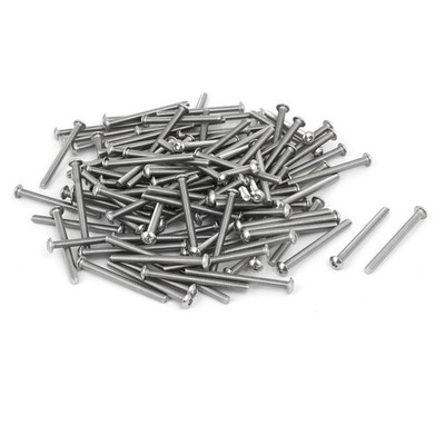 120pcs M3 x 35mm 304 Edelstahl Innensechskant Knopfschrauben Bolzen Schrauben