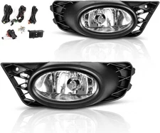 AUTOSAVER88 Fog Lights for 2009-2011 Honda Civic Sedan w/Wiring Harness + Switch
