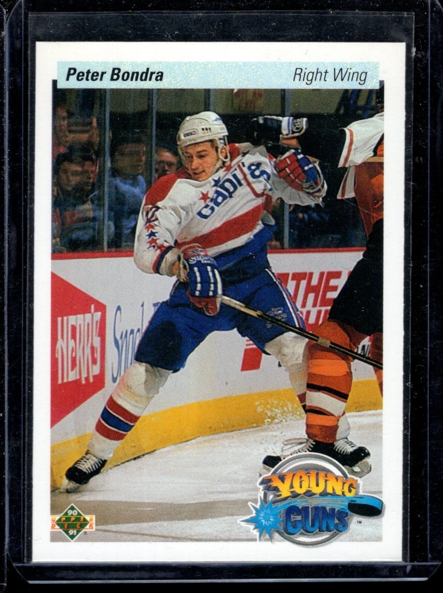 1990 Upper Deck #536 Peter Bondra Rookie Young Guns NM-MT , Free Shipping