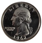 1962 PROOF CAMEO SILVER WASHINGTON QUARTER  (Q92)