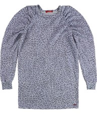 n:philanthropy Womens Leopard Print Sweater Dress, teacupblue, XL