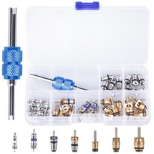 AC Valve Core Kit R12 R134a Automotive Air Conditioning Refrigeration Tire Va...