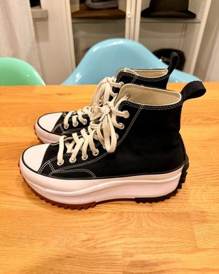 Converse Run Star Hike Hi Platform Sneakers Black White Gum EU 39