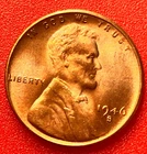 1946-S Lincoln Wheat Cent Penny GEM RED BU From an Original Bank Roll