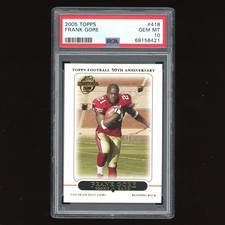 2005 Topps 418 Frank Gore PSA 10 RC Rookie 49ers
