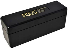2-BLACK PCGS STORAGE HOLDER BOX - Can Hold 20 PCGS Slabs Slab Empty