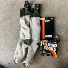 Battery Heated Socks 1992  Lectra-Sox Premier Size Large Nordic Gear D2