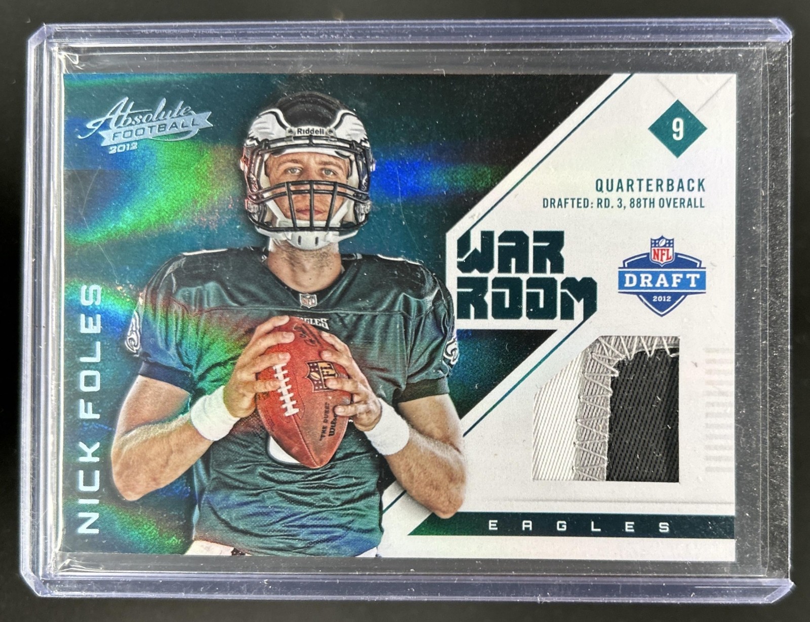 Nick Foles Panini Absolute War Room Materials #25 Prime