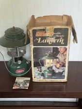 Vintage Coleman 228J Double Mantle Lantern w/Box & Manual 12/76