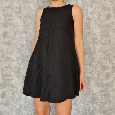 Oversized Kleid Amber Gr 36 S Kurz Schwarz A-Linie Weites Damen Minikleid Gotik