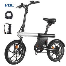 16 Zoll AVDL A11 Klapp-E-Bike 250W 25km/h 36V 12,8Ah Federung LCD Scheibenbremse