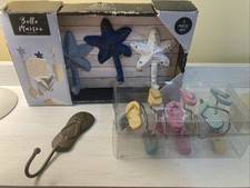 Bathroom acc. 12 Flip flop Shower Hooks, 3 Starfish Hooks 1 Flop flop Hook-Coast